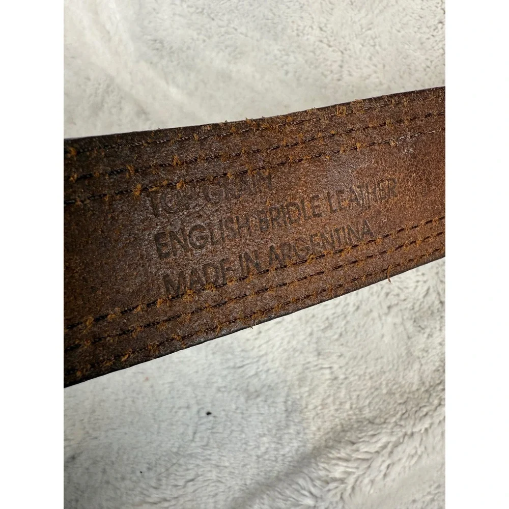 Carhartt Mens Brown Top Grain English Bridle Leather‎ Work Belt A94 BRN 42 Inch